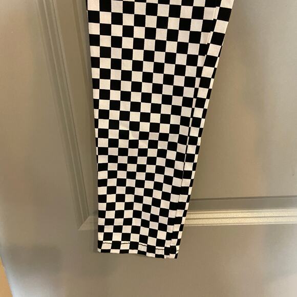 Tripp NYC Daang Goodman Size 1/25 Checkerboard Black & White T Back Skinny Pants - Picture 11 of 11